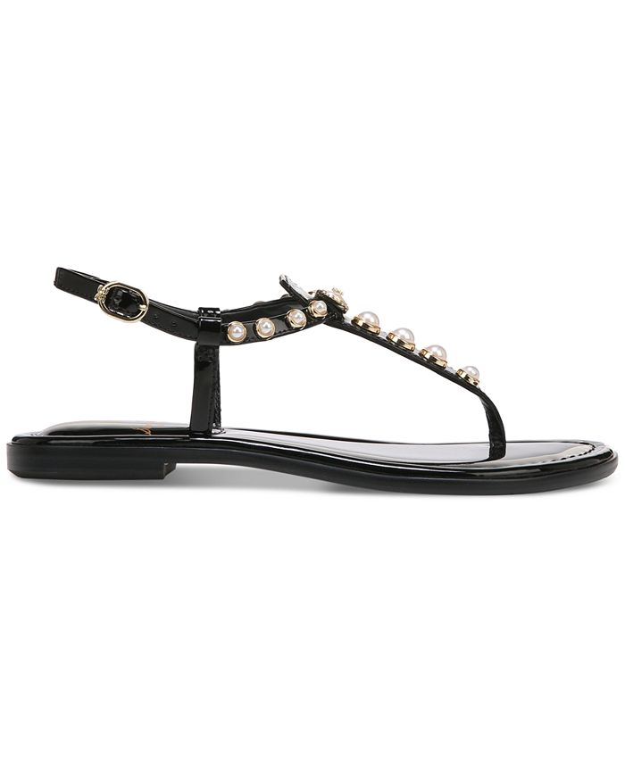 Sam Edelman Gigi Pearl Studded TStrap Flat Sandals Macy's