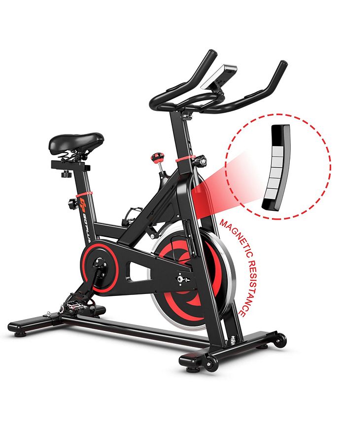 costway magnetic exercise bike stationary belt drive review