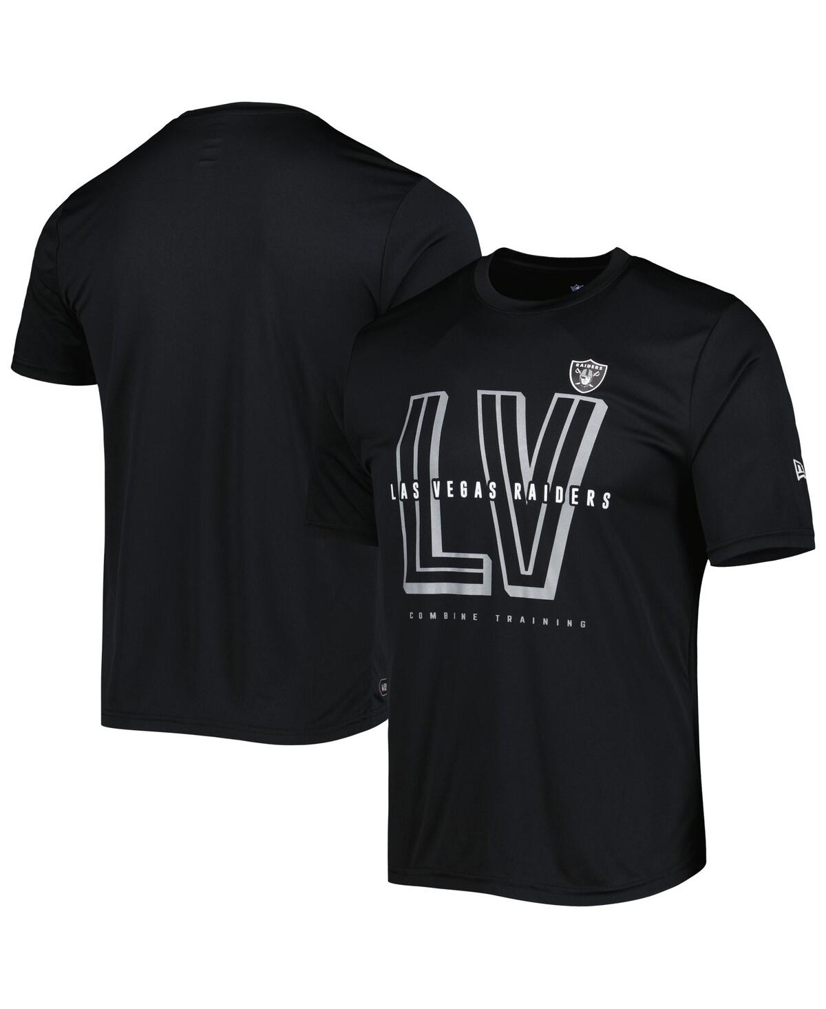 New Era Men's  Black Las Vegas Raiders Scrimmage T-shirt In Black