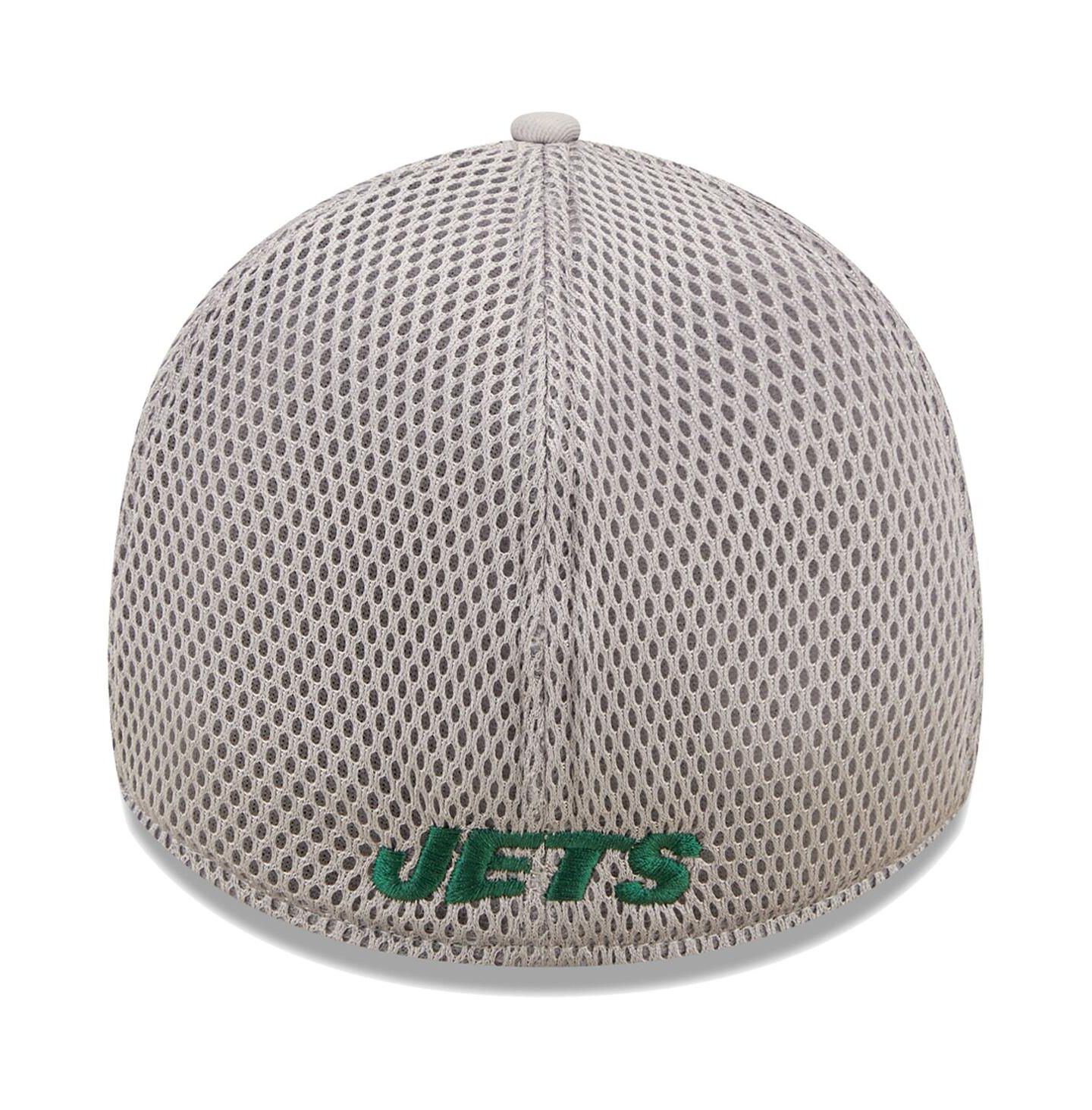 Мужская кепка New Era Gray New York Jets Team Neo 39Thirty Flex Hat — фото 2