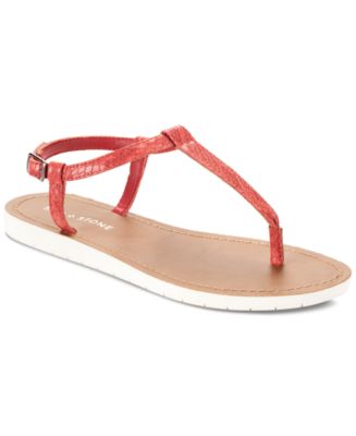 Buy Pre-Owned Authentic Luxury Tory Burch T Logo Red Flat Thong Sandals  Online