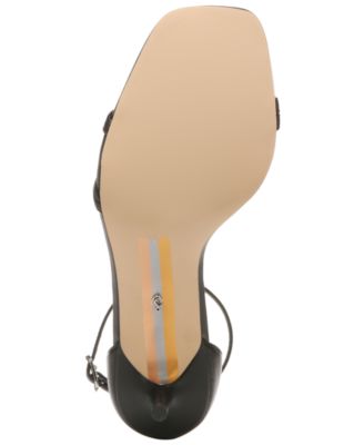 Peonie Strappy Kitten-Heel Sandals