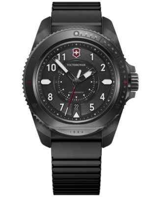 Victorinox Men s Swiss Journey 1884 Black Rubber Strap Watch 43mm Macy s