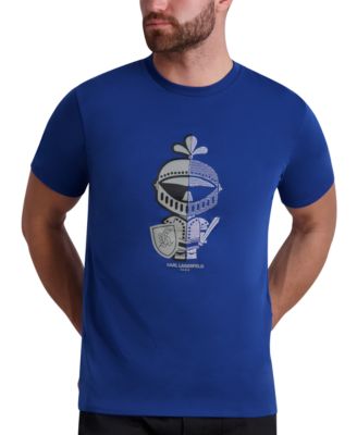 KARL LAGERFELD PARIS - Men's Slim-Fit Armor Graphic Embroidered T-Shirt
