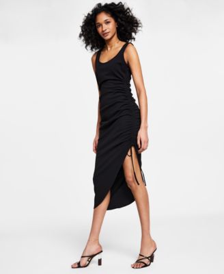 Haut Femme Bar III - Col Ras Du Cou, Noué Devant, Effet Peplum - Manches Longues - Rouge Chili - Taille XS à XL