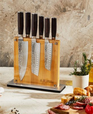 Damashiro Emperor Shi Knife Block Set, 7 Piece