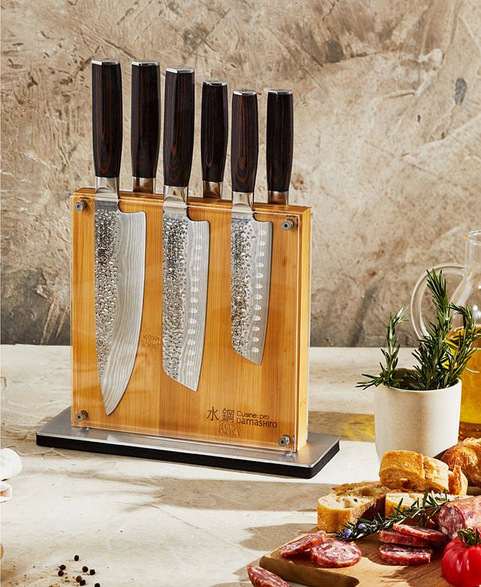 Cuisinepro® Damashiro Emperor Shi Knife Block Set, 7 Piece Macy's