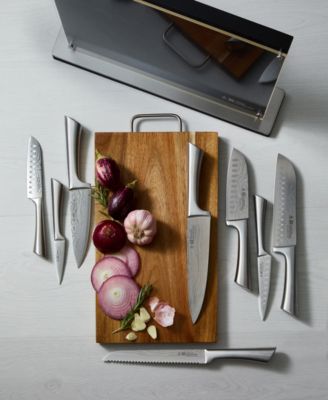 Damashiro Bodo Knife Block With Chopping Board Set, 10 Piece