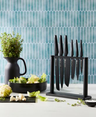 Id3 Black Samurai Gozen Knife Block Set, 7 Piece