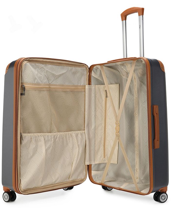 Collins 3 Piece Expandable Retro Luggage Set