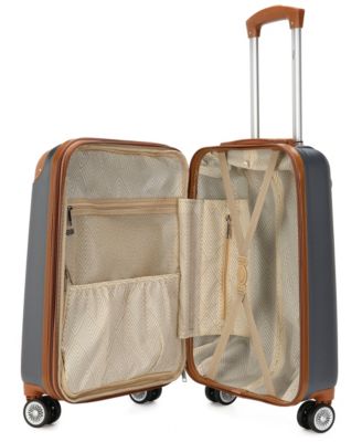 Collins 3 Piece Expandable Retro Spinner Luggage Set