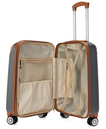Miami CarryOn - Collins 3 Piece Expandable Retro Spinner Luggage Set