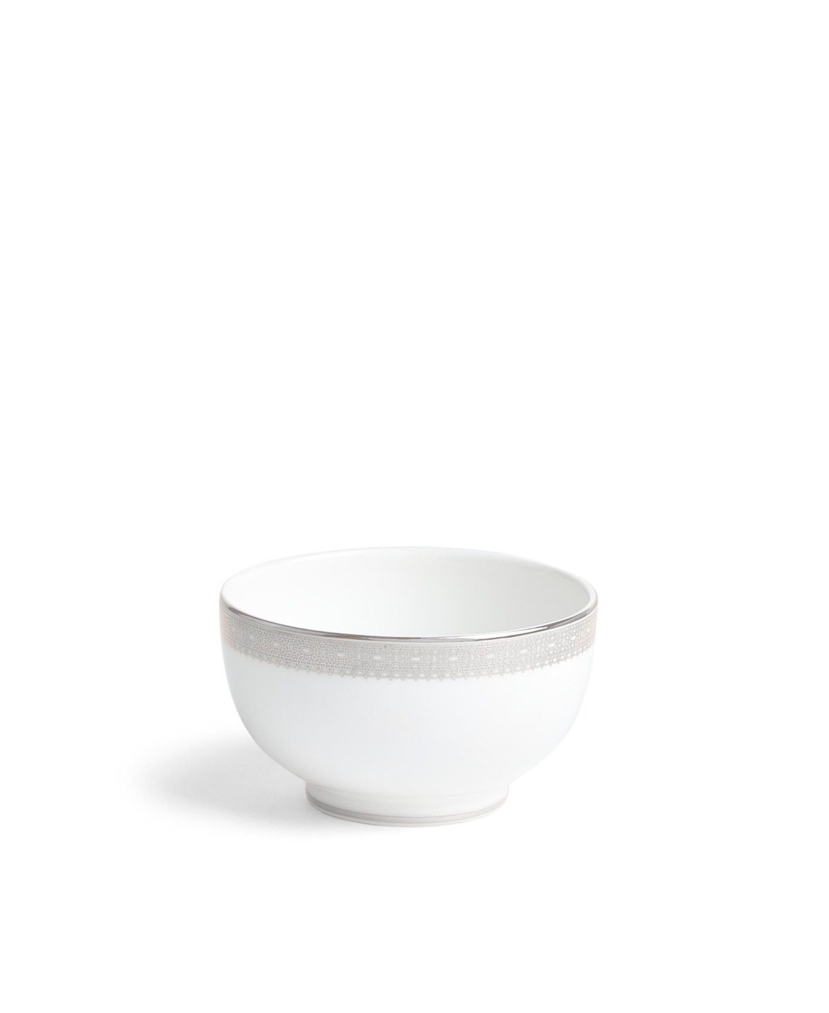 Wedgwood Vera Lace Rice Bowl In Silver