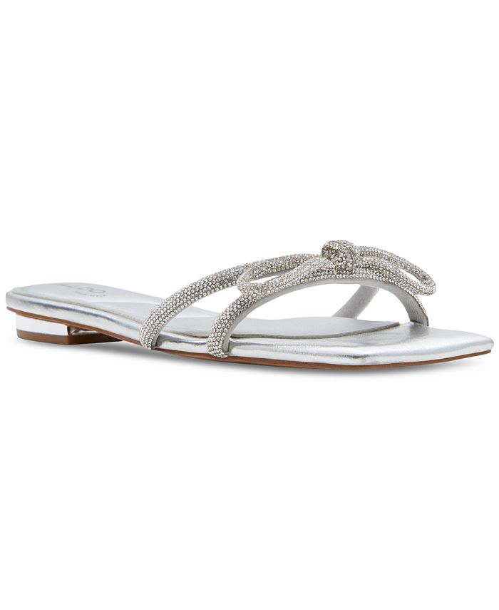 ALDO Glimmera Rhinestone Bow Sandals - Macy's
