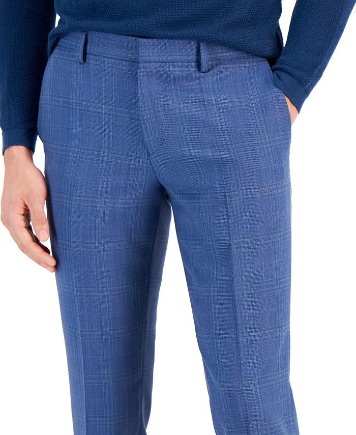 HUGO Men's SlimFit Plaid Superflex Suit Pants & Reviews Suits & Tuxedos Men Macy's