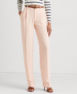 Lauren Ralph Lauren - Petite Pleated High-Rise Pants