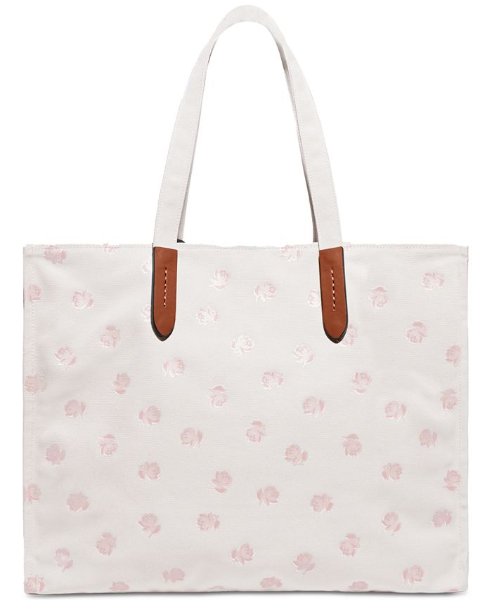 COACH Bunny Graphic Snap Closure Large Canvas Tote 42 & Reviews ...