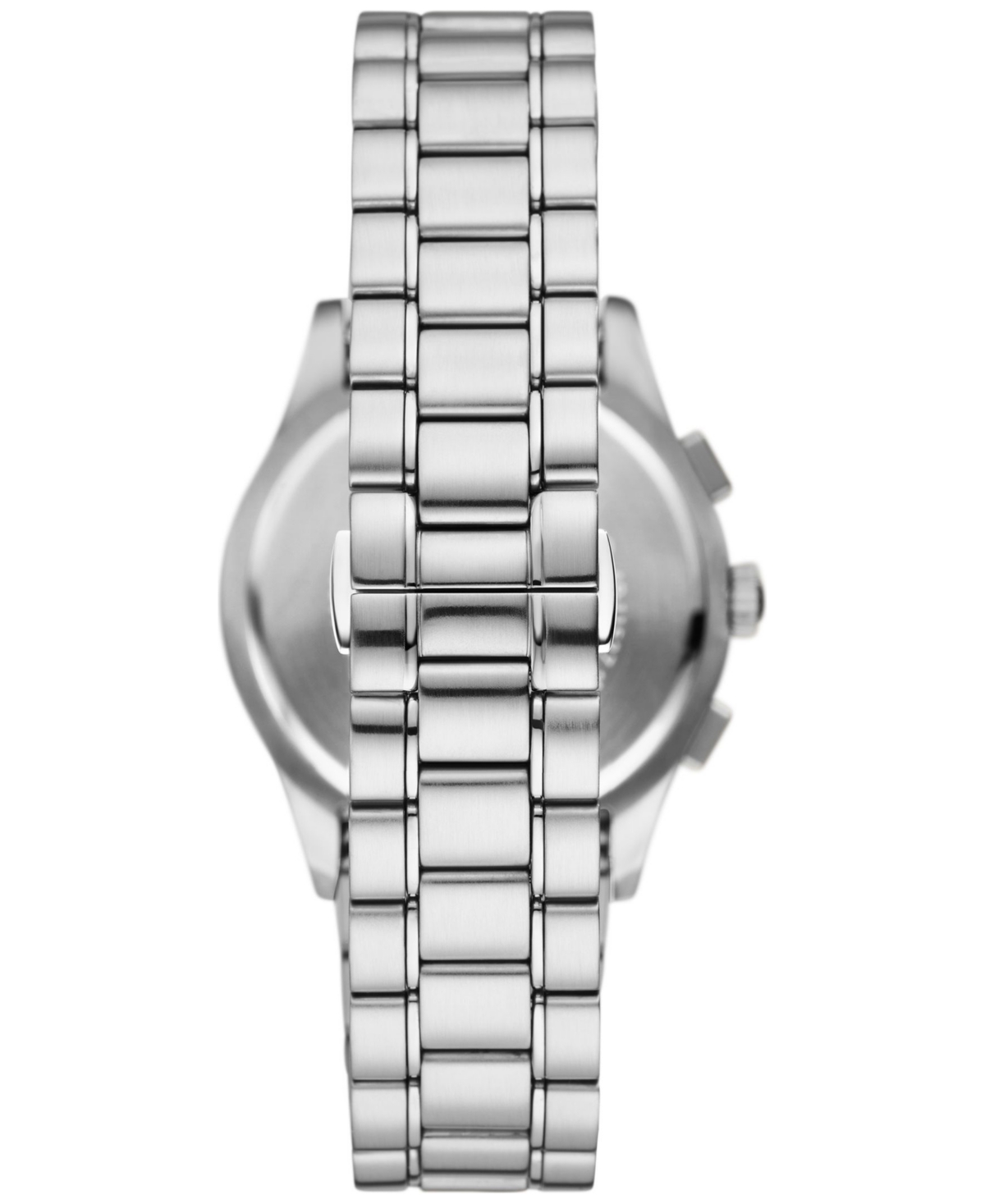 Shop Emporio Armani Men's Chronograph Stainless Steel Bracelet Watch 42mm In Silver
