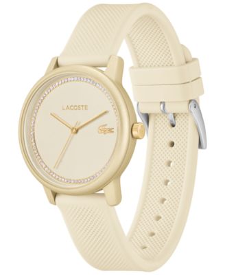 Lacoste Women's L 12.12 Go Champagne Silicone Strap Watch 36mm