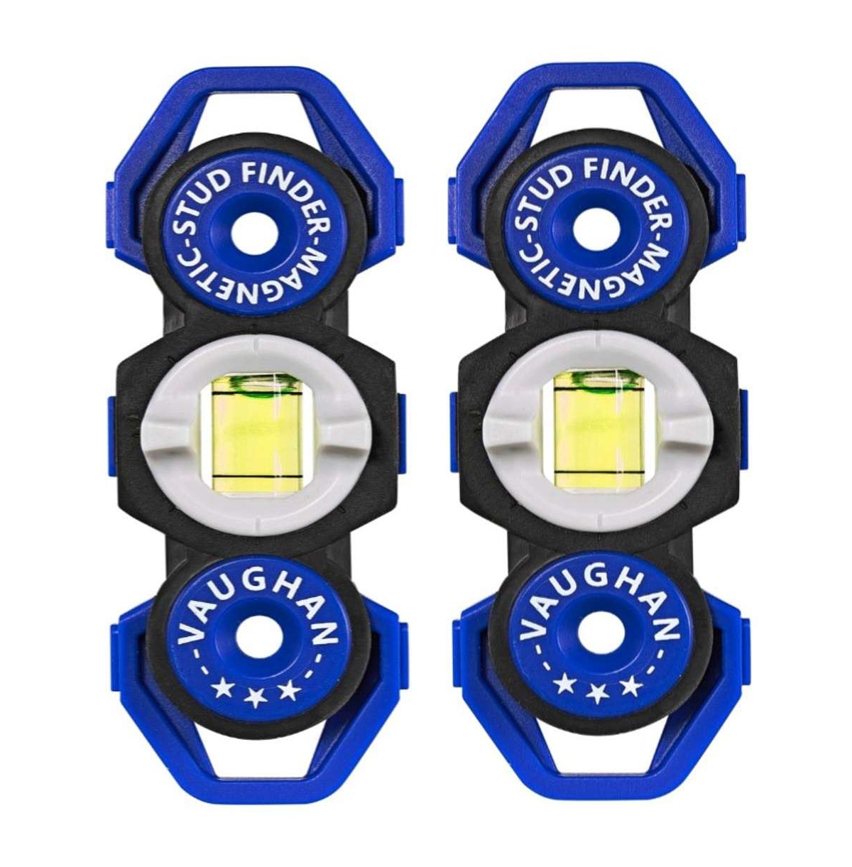 2 Pack Pocket Sized Magnetic Stud Finders and Levels Blue - Blue