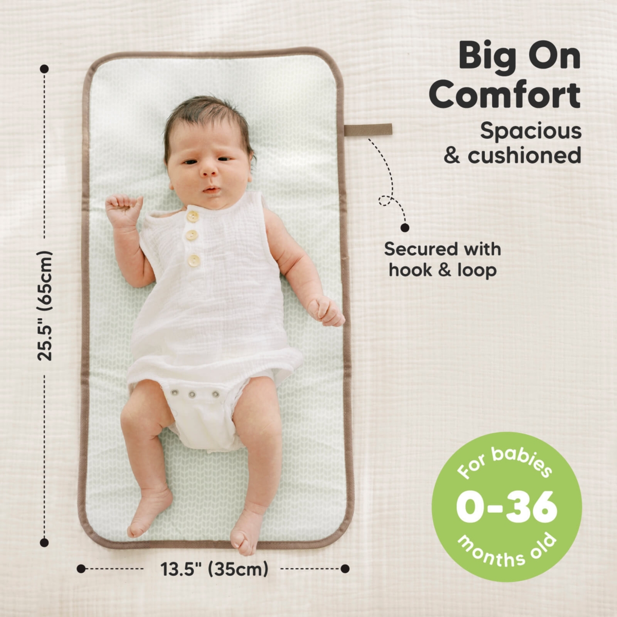 KeaBabies Swift Diaper Changing Pad, Portable Waterproof Diaper Changing Pad for Baby, Travel Changing Pad for Diaper Bag