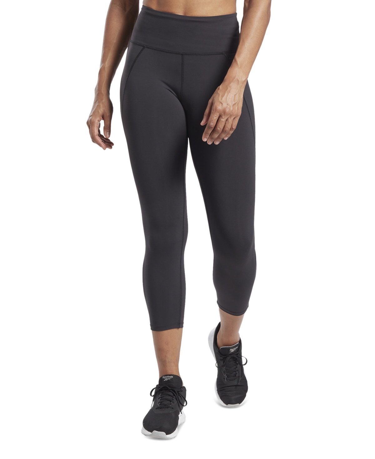 Women's Lux High-Rise Pull-On 3/4 Leggings, A Macy's Exclusive - Black