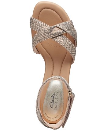 Clarks Women's Desirae Lily Ankle-Strap Sandals - Macy's