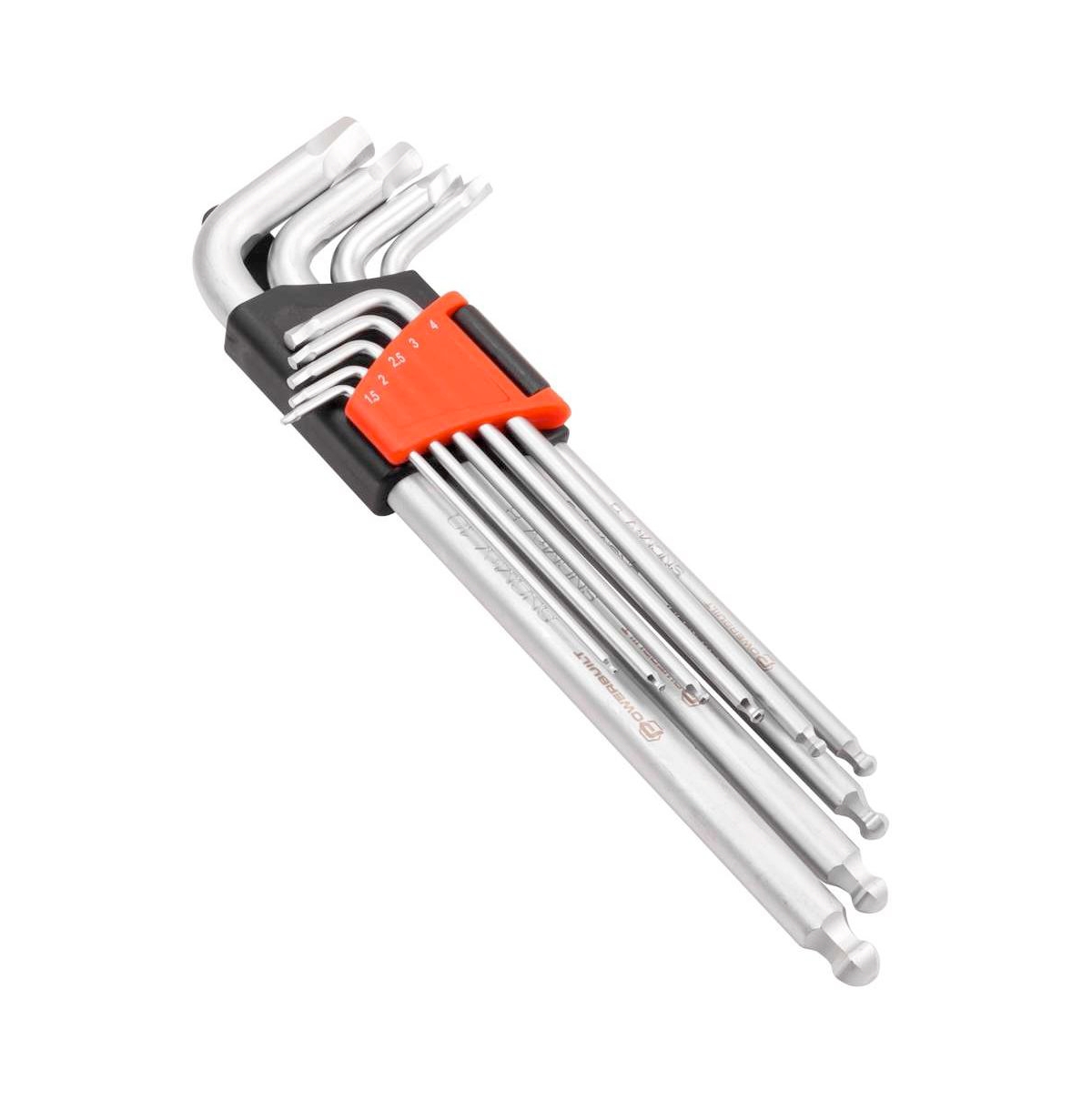 9 Piece Zeon Metric Hex Key Wrench Set for Damaged Fasteners - Silver