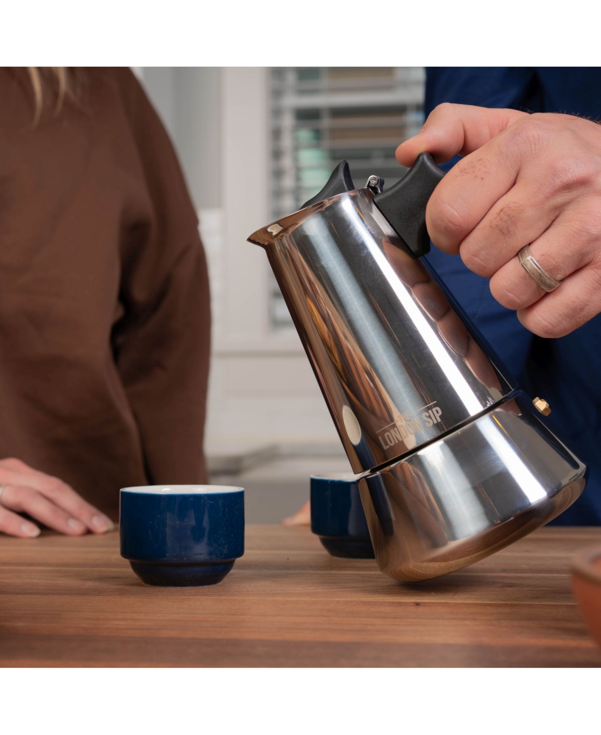 London Sip Stainless Steel Coffee Maker 6-cup In Silver