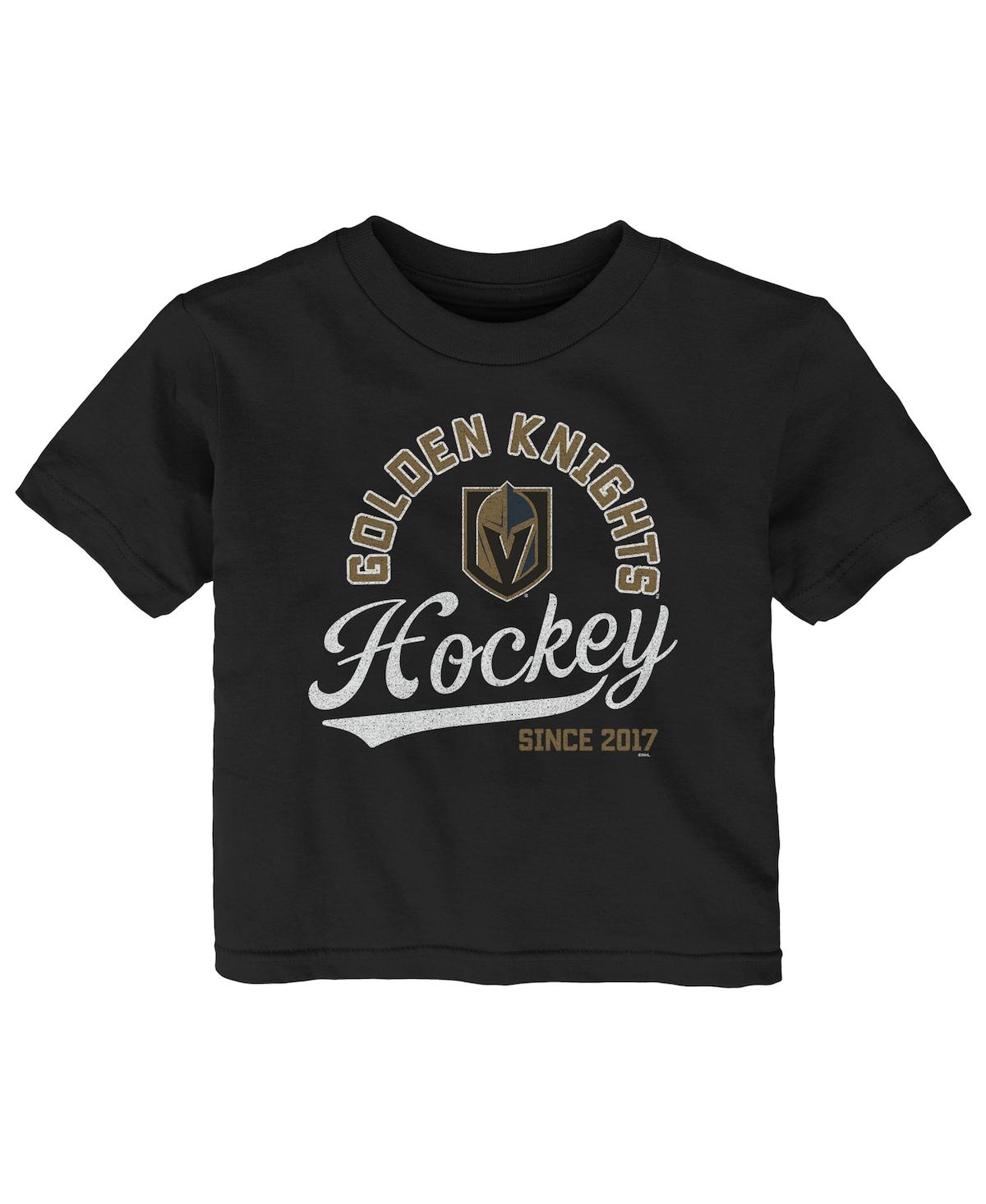 Outerstuff Babies' Infant Boys And Girls Black Vegas Golden Knights Take The Lead T-shirt