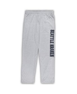 Men's Seattle Kraken Navy, Heather Gray Big and Tall T-shirt and Pants Lounge Set