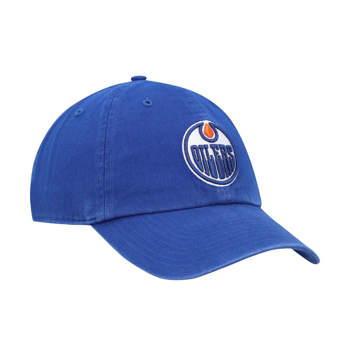 Мужская кепка '47 Brand Royal Edmonton Oilers Clean Up Adjustable Hat — фото 3