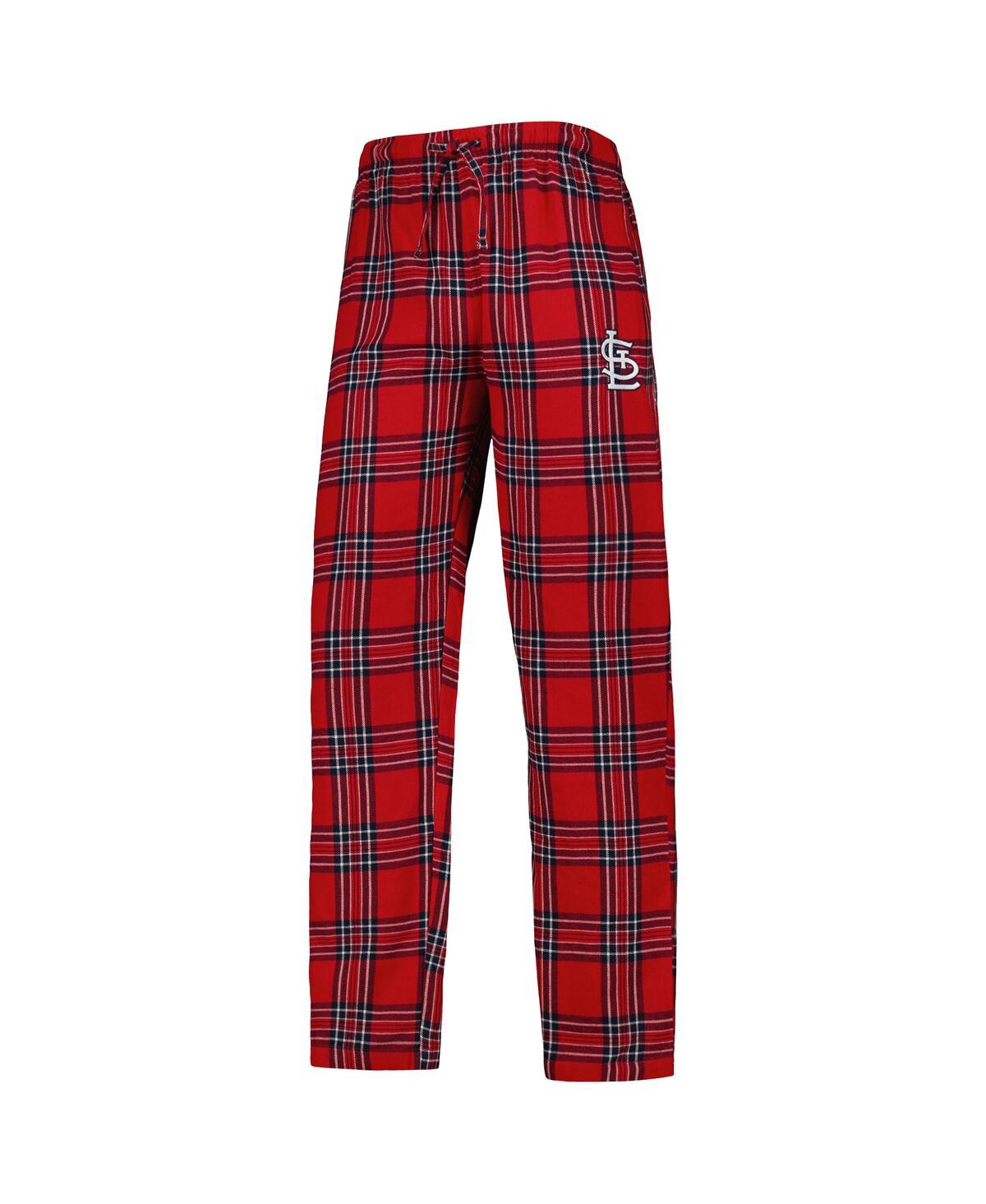 Concepts Sport Men's  Red, Navy St. Louis Cardinals Badge T-shirt And Pants Sleep Set In Red,navy