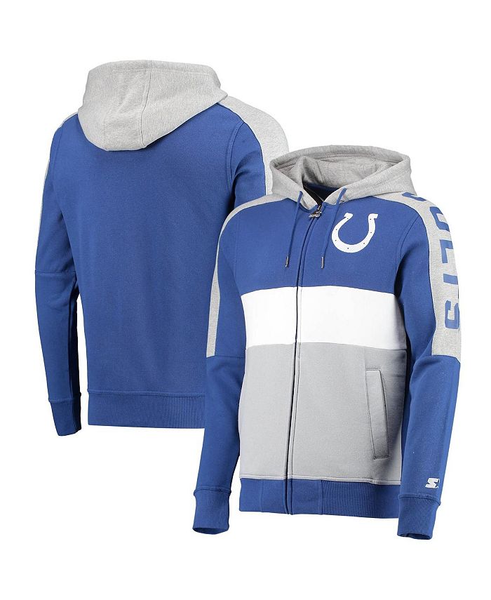 Starter Men's Royal, Gray Indianapolis Colts Playoffs Color Block Full ...