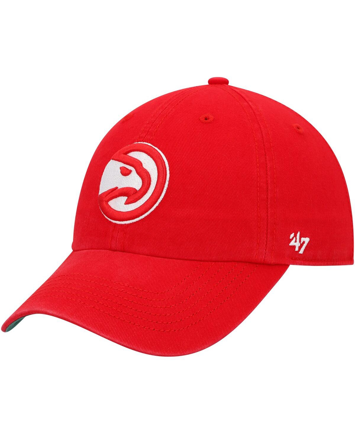 47 Brand Men's ' Red Atlanta Hawks Classic Franchise Fitted Hat