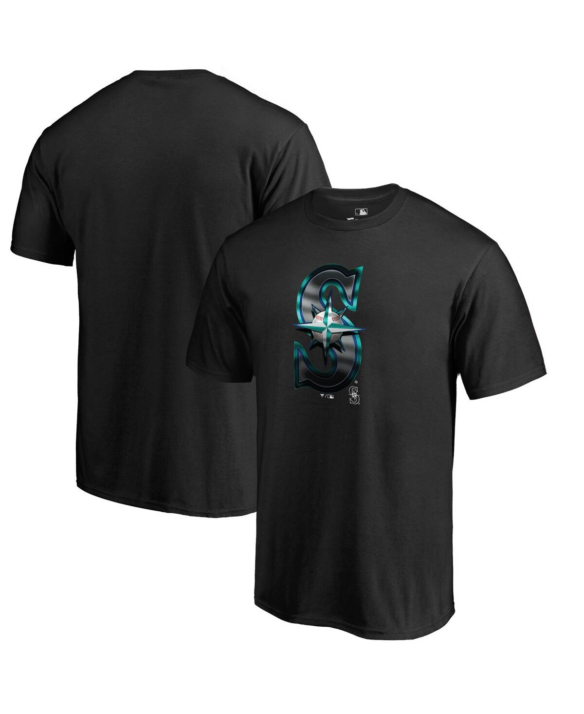Fanatics Men's  Black Seattle Mariners Midnight Mascot T-shirt