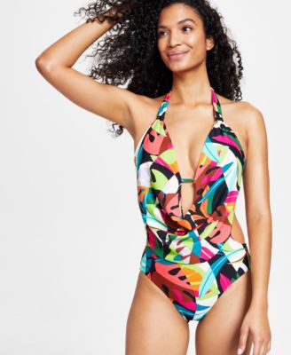 la blanca high neck one piece