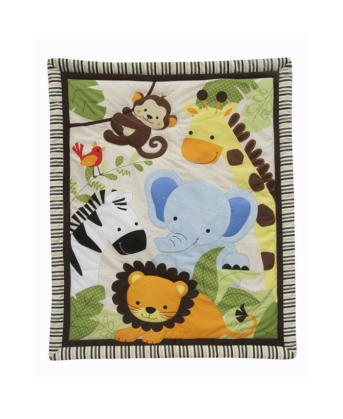 Bedtime Originals Jungle Buddies Beige/Brown/Green Safari Jungle