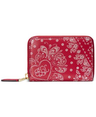 Lauren Ralph Lauren - Print Leather Zip Wallet