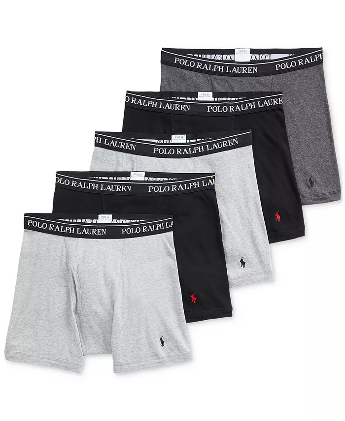 Men's 5-Pack Classic Cotton Boxer Briefs