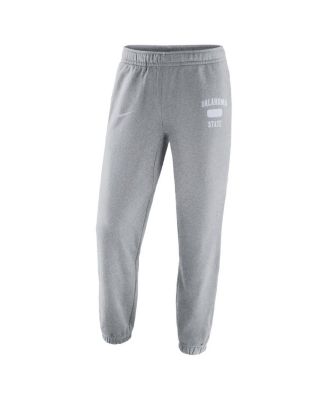 Men's Heathered Gray Oklahoma State Cowboys Saturday Fleece Pants