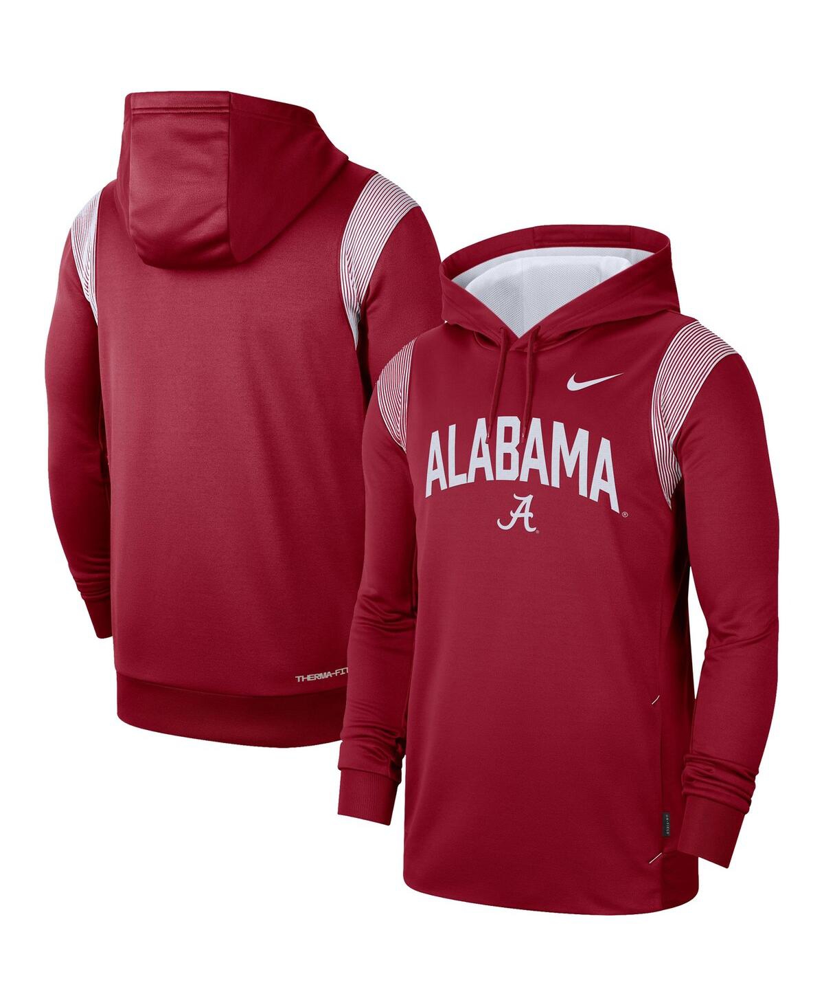 Men's NikeAlabamaTide 2022 Game Day Sideline Performance Pullover Hoodie - Crimson