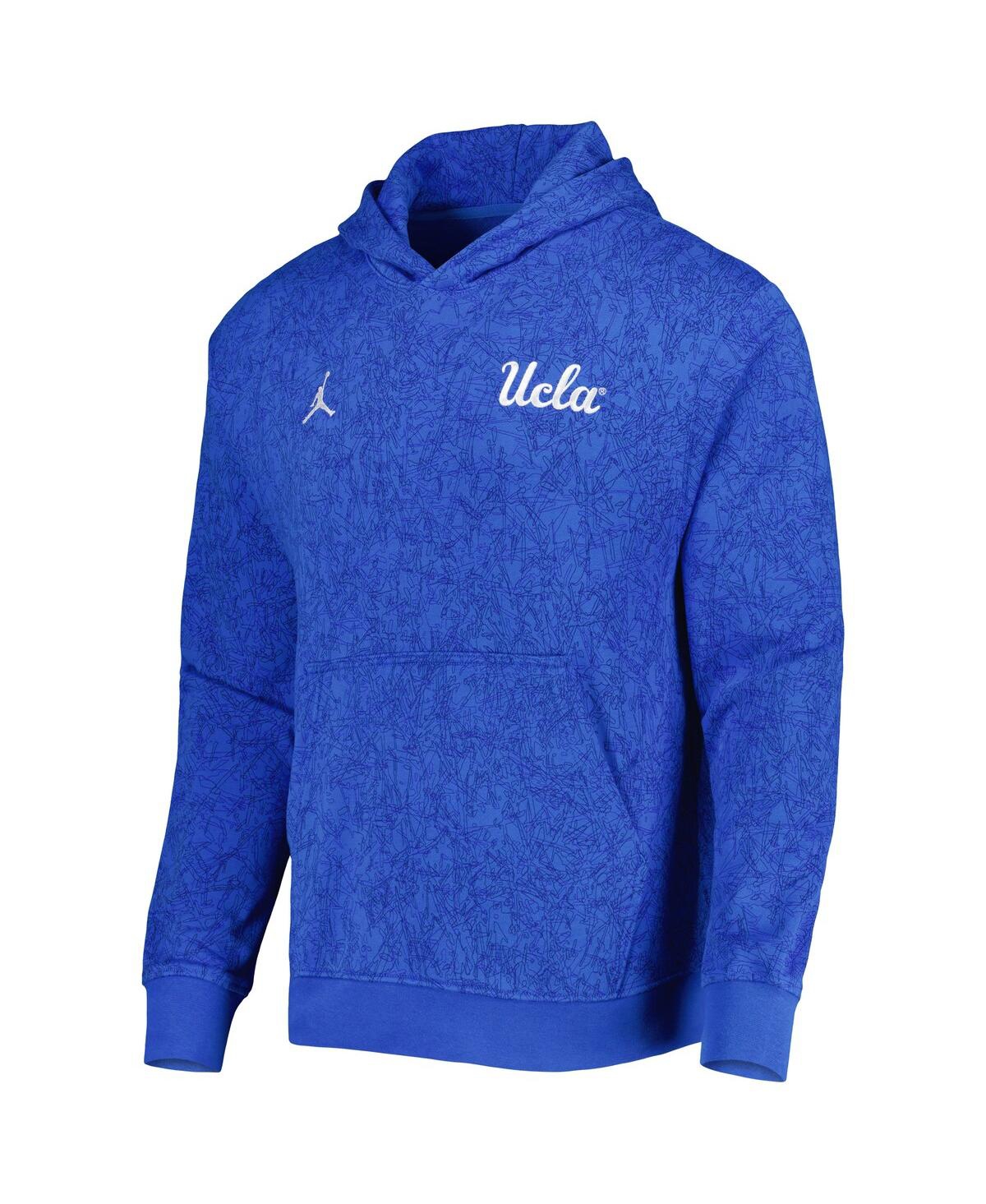 JORDAN MEN'S JORDAN BLUE UCLA BRUINS LOGO TRAVEL PULLOVER HOODIE 
