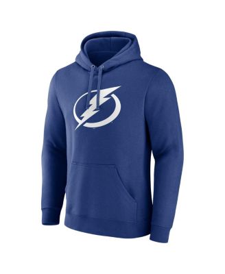 Men's Blue Tampa Bay Lightning Primary Logo Pullover Hoodie