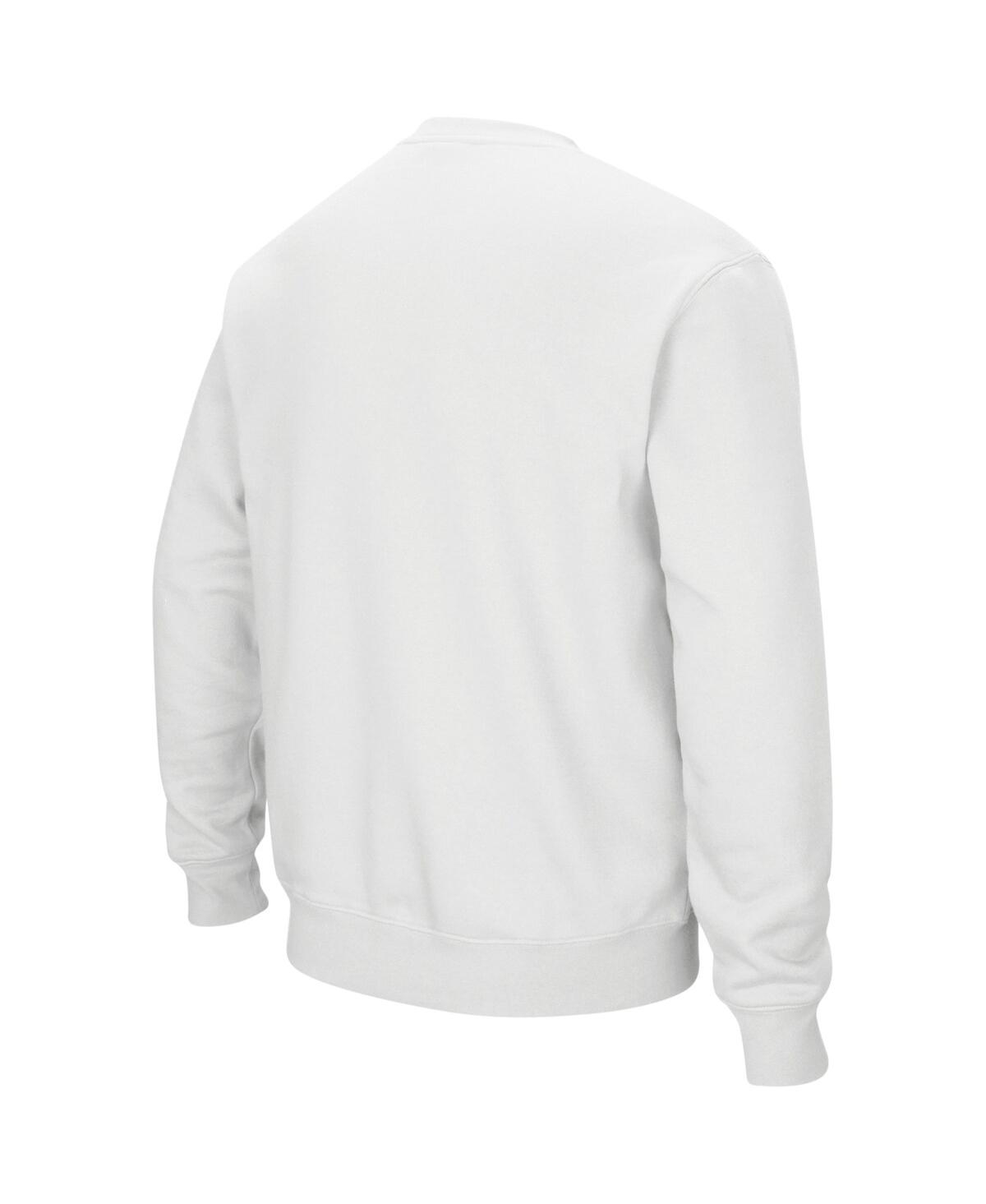 Shop Colosseum Men's  White Maryland Terrapins Arch And Logo Crew Neck Sweatshirt