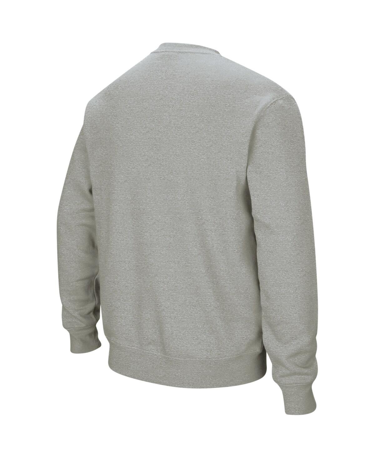 Shop Colosseum Men's  Heather Gray Ucla Bruins Arch & Logo Crew Neck Sweatshirt