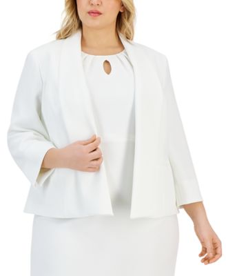 slim fit dress slacks Plus Size Danica Blazer Dress