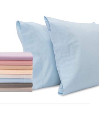 100% Premium Cotton Pillow Cases - Soft and Breatheable - Open Enclosure - Queen - Pink