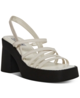 Steve Madden Women's Kalani Strappy Platform Sandals - White