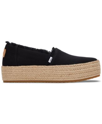 Women's Valencia Canvas Platform Espadrilles Flats